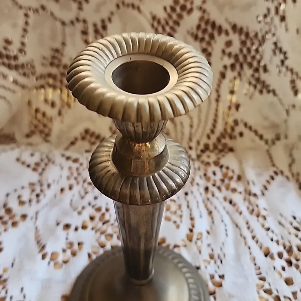 Vintage Andrea By Sadek Decorative Brass Candlestick